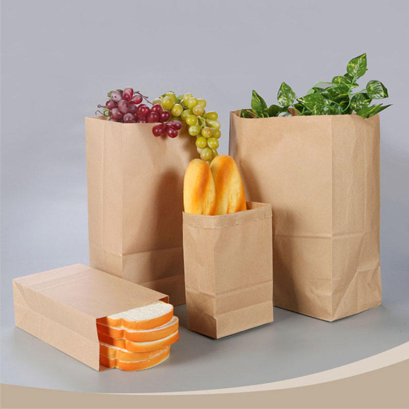 Recyclable Kraft Paper Bag Gift Bags Party Grocery Merchandise Retail Bulk Shopping Brown Bags with Handles