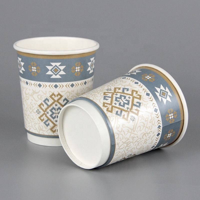 8oz 9oz 10oz 12oz Eco Friendly Custom Logo Printing Disposable Double Wall Paper Cup For Hot Drink Coffee Tea With Matching Lid