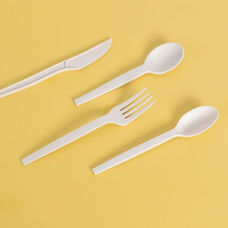Forks Knives And Spoon Corn Starch Eco-Friendly Cutlery Disposable Spoon Knife And Fork