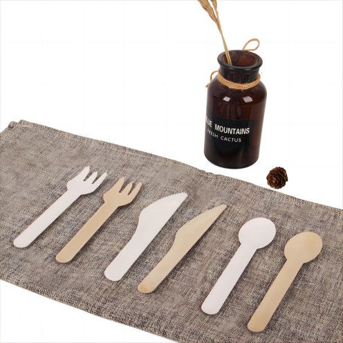 biodegradable bagasse cutlery set ice tea baby tasting spoon fork knife 4 bio dinnerware 