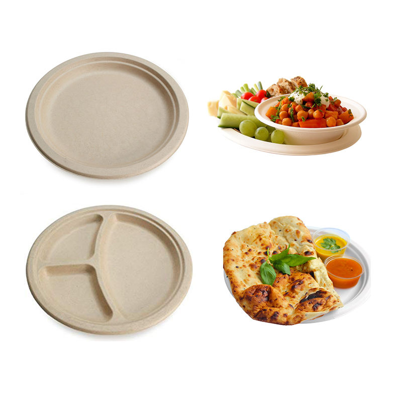 Sugarcane Bagasse Disposable Biodegradable Paper Plate