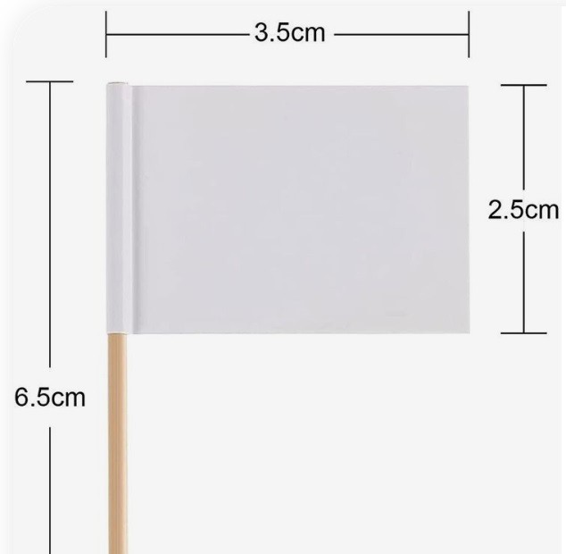 65mm length Toothpick Flags-Custom Made