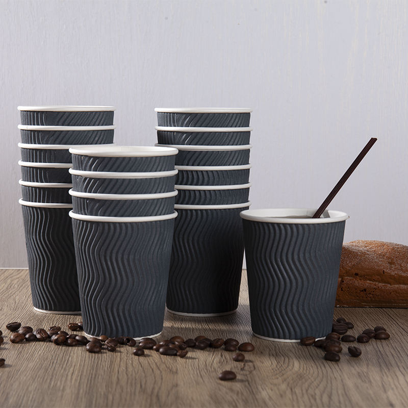 Eco Friendly Espresso Wall Paper Cup Disposable Take Away Coffee Cups Biodegradable Double Walled Paper Cup