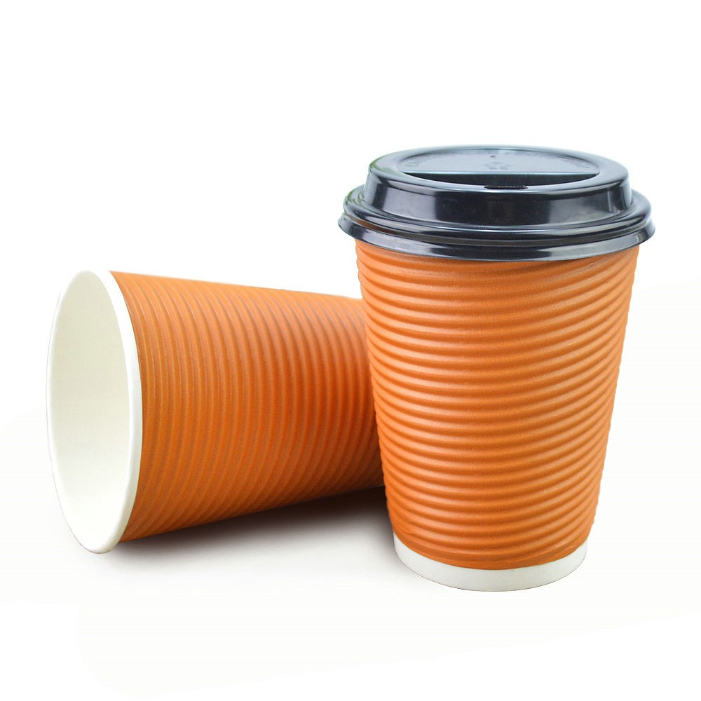 Eco Friendly Espresso Wall Paper Cup Disposable Take Away Coffee Cups Biodegradable Double Walled Paper Cup